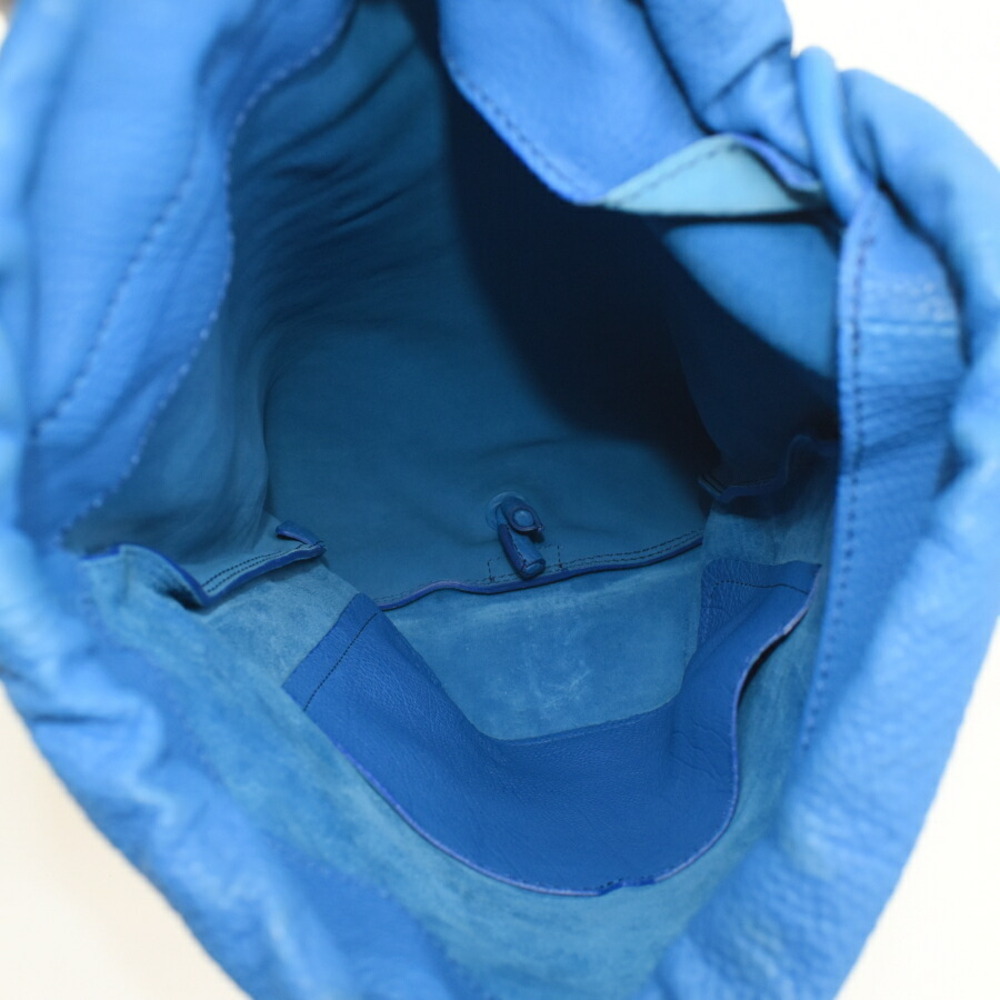 Burberry Prorsum knapsack backpack blue calfskin leather - Picture 8 of 9
